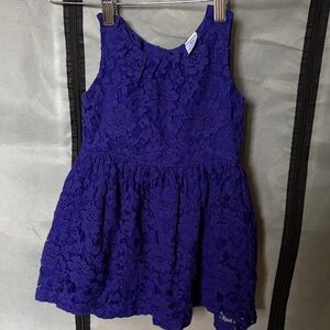 Carter's Vibrant Blue Lace Kids Dress